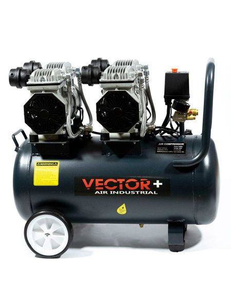 Безмасляный компрессор Vector+ (1390Wx2) 50L vector фото
