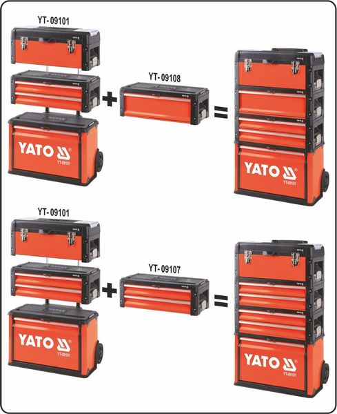 Шкаф для инструментов 3 отсека YATO (09101YT) ID999MARKET_6015854 фото
