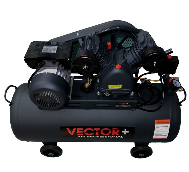 Компрессор Vector+ 2200W 100L (масляный с ременным приводом) 2200W фото
