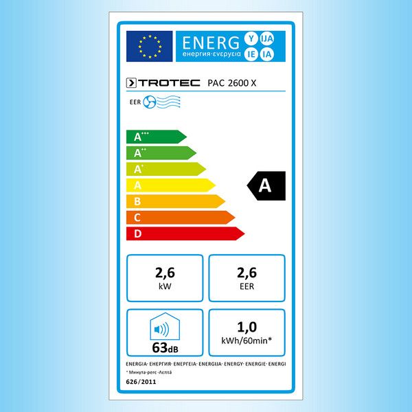 Кондиционер локальный TROTEC PAC 2600X 9.000 BTU  PAC2600X фото
