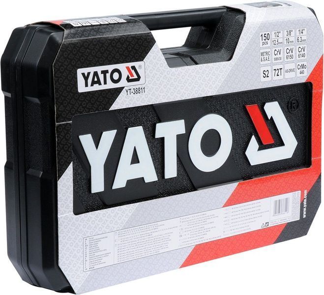 YATO Pro set de scule 1/4&Prime;/3/8&Prime;/1/2&Prime; 150 el., 38811YT 38811YT