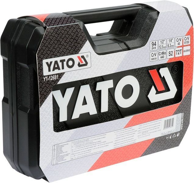 YATO set de prize 1/4&Prime;/1/2&Prime; 94 el., 12681YT 12681YT