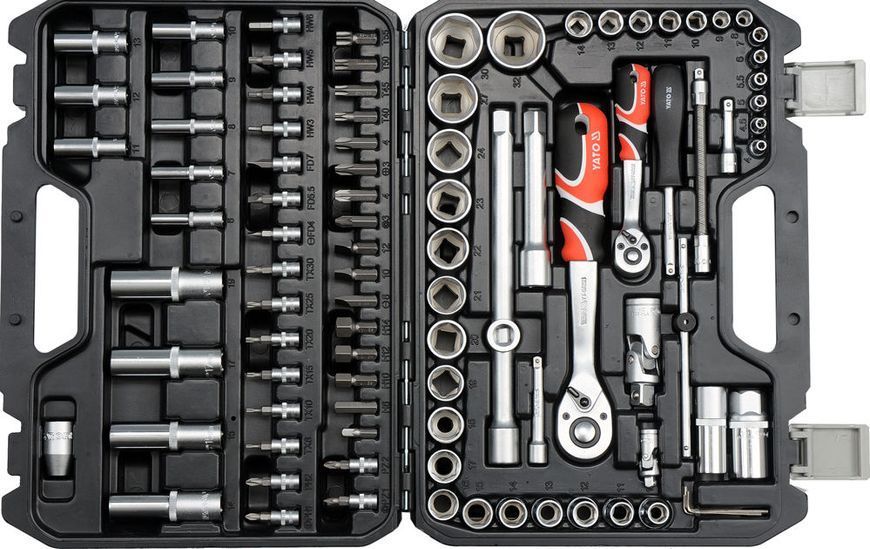 YATO set de prize 1/4&Prime;/1/2&Prime; 94 el., 12681YT 12681YT
