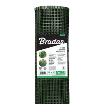 Plasă pentru gard de grădină 0,8&times;25 m, 17&times;17 mm, 210 g/m&sup2; (AS-RB171708025GR) AS-RB171708025GR