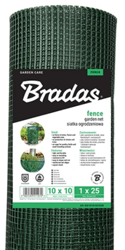 Plasă pentru gard de grădină verde 1&times;25 m, 300 g/m&sup2; (AS-SQ10101025GR) AS-SQ10101025GR